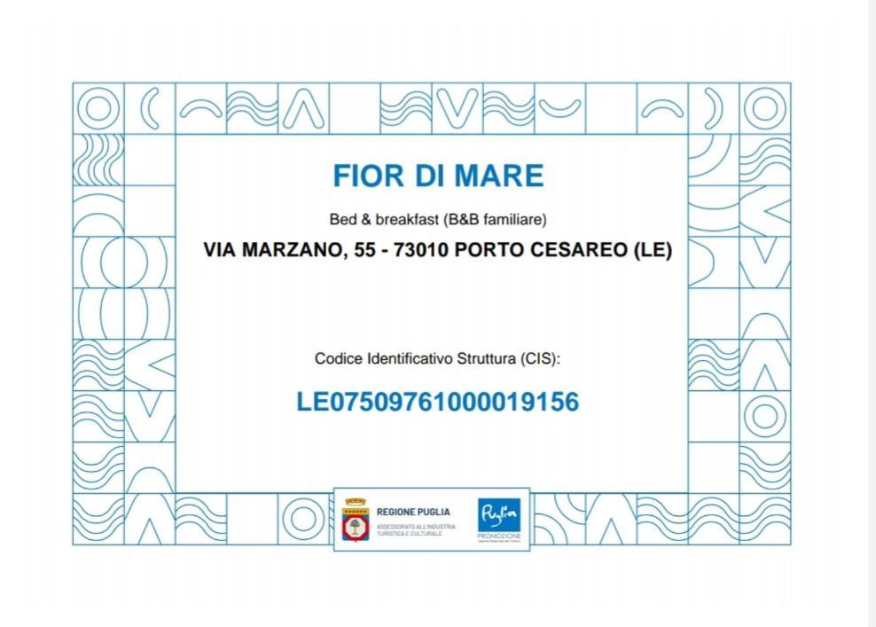 B&B Fior Di Mare Porto Cesareo Eksteriør bilde